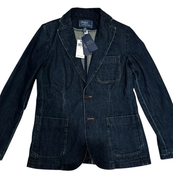 🕶️ Polo Ralph Lauren Cotton Denim Single-Breasted Blazer – Size 4 – NWT 🕶️ - Picture 6 of 12